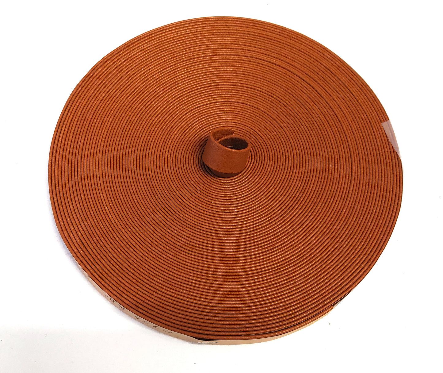 3/4" Double-folded & Reinforced Cowhide Leather Strap in London Tan (2 YDS) 0750RDC; purse strap; harness; leather crafts; shoe making