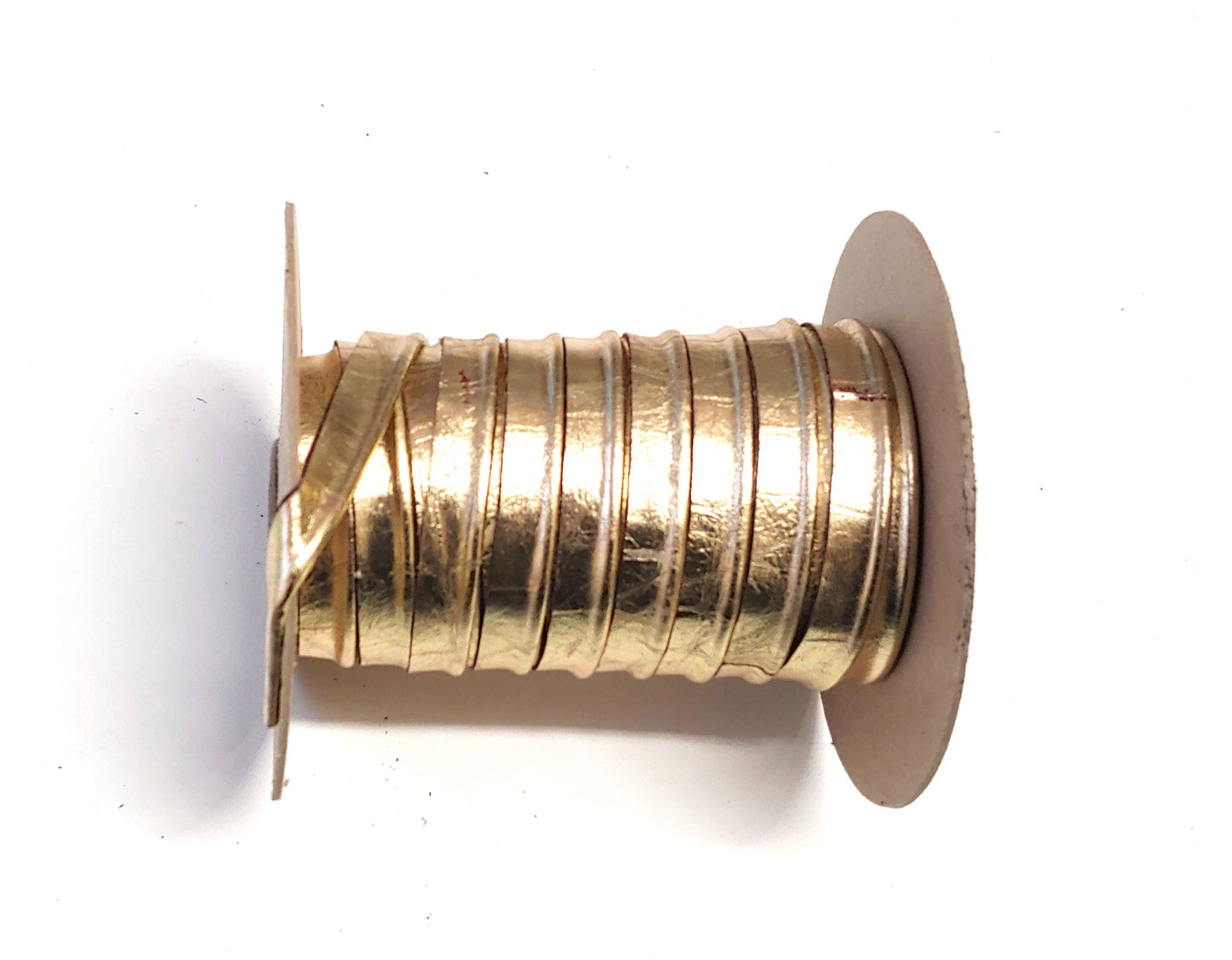 1/2" Cord Piping, Cowhide Leather in Country Gold Metallic (3 YDS) 3277XDB