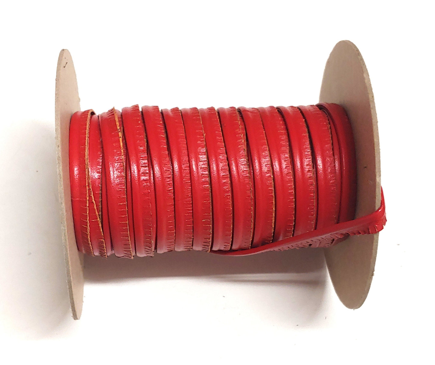5/16" Leather Cord Piping (5 yards) in Bright Red 2095XD9