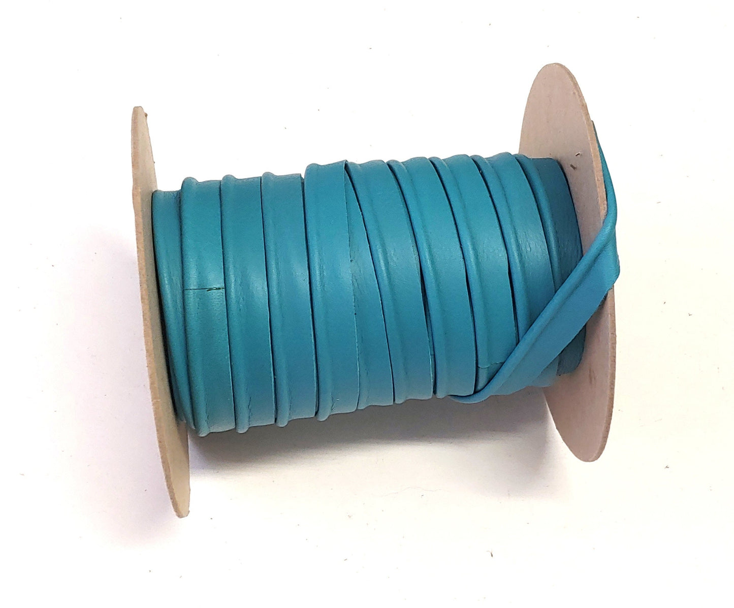 1/2" Cord Piping, Cowhide Leather in Turquoise (3 YDS) 3277XDB