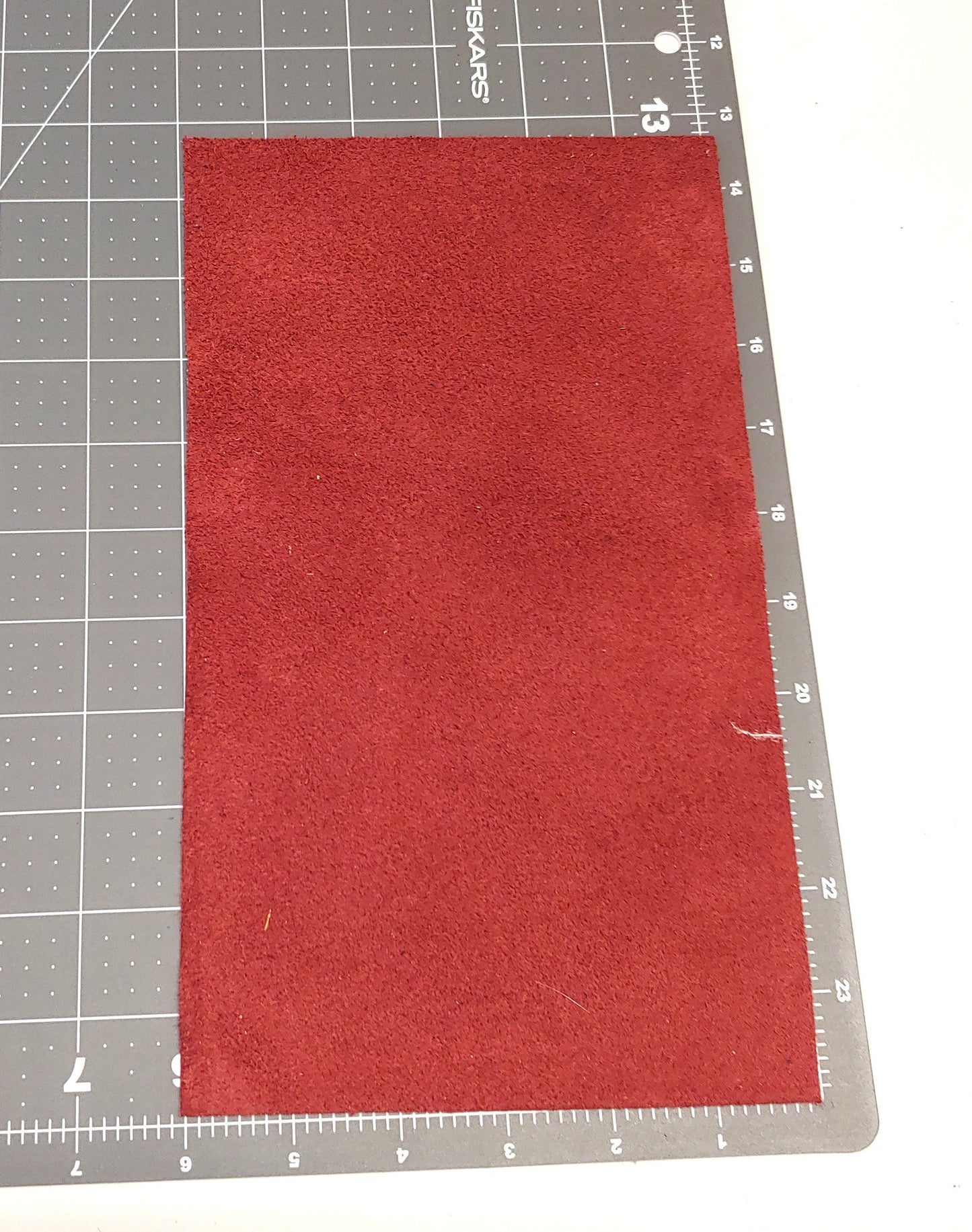 Leather Die Cut Rectangles 6" x 11" in Genuine Cowhide Suede Leather - choose your color