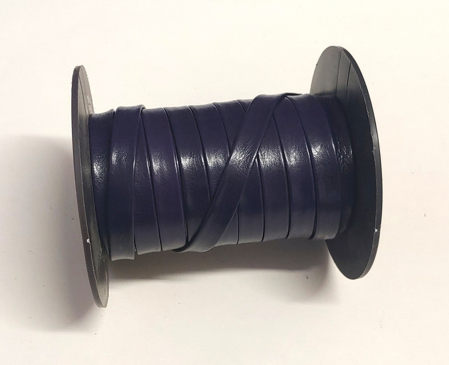 1/2" Double-Folded Cowhide Strap in Blueberry (5 YDS) 0500BDB WITHOUT Reinforcement