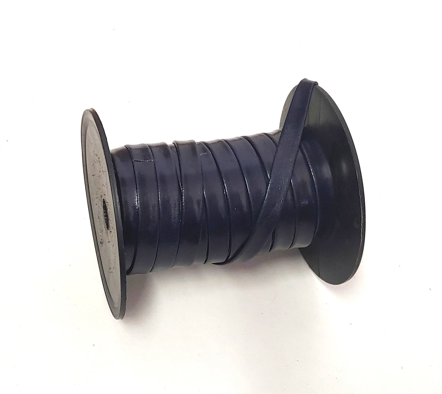 3/8" Double-folded Genuine Goat Leather Strip in Blueberry (3 yds) 0375BKA