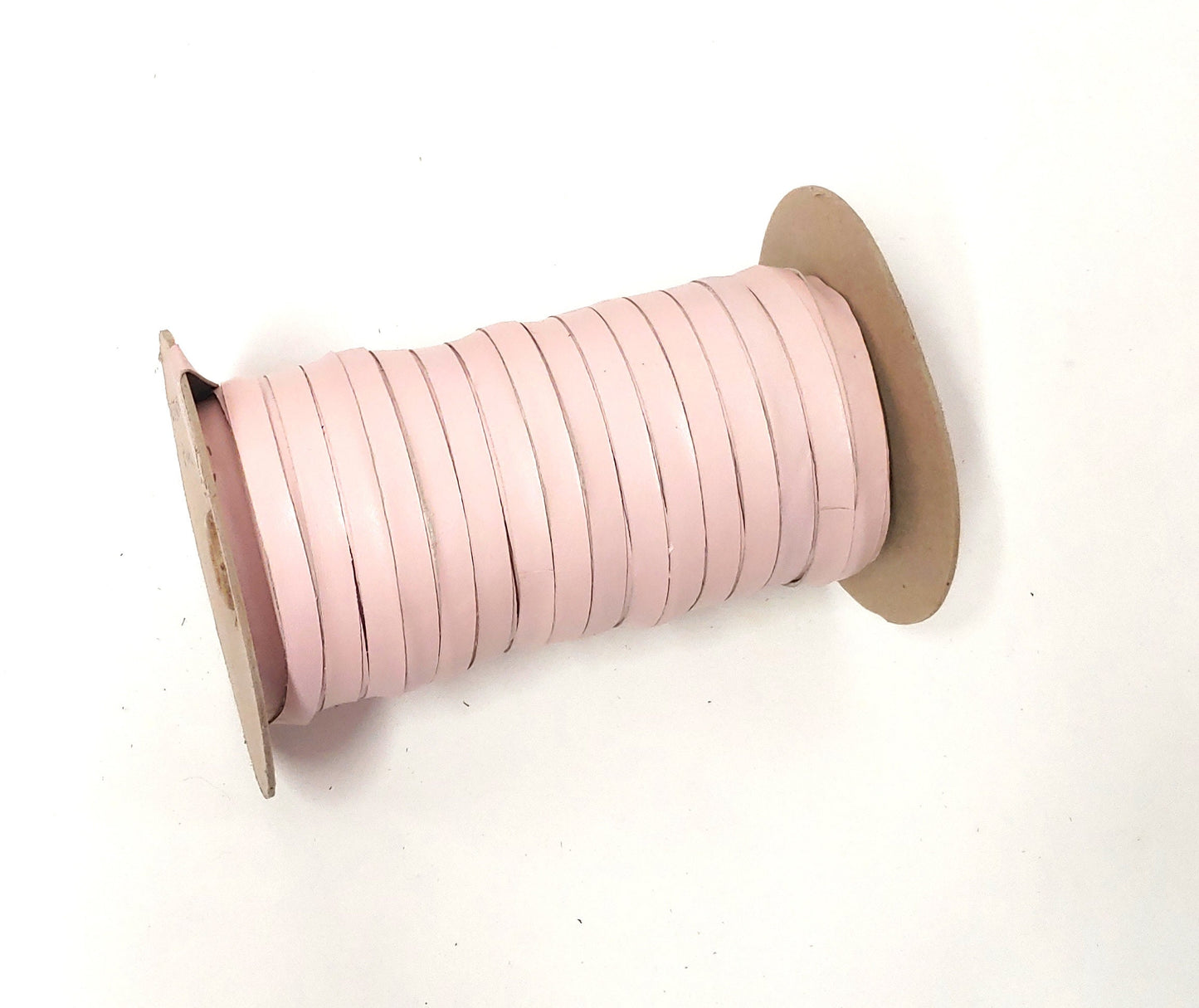 3/8" Flat Pink Genuine Cowhide Leather (5 yds) 0375ND9 trim tape; edge binding; leather tape