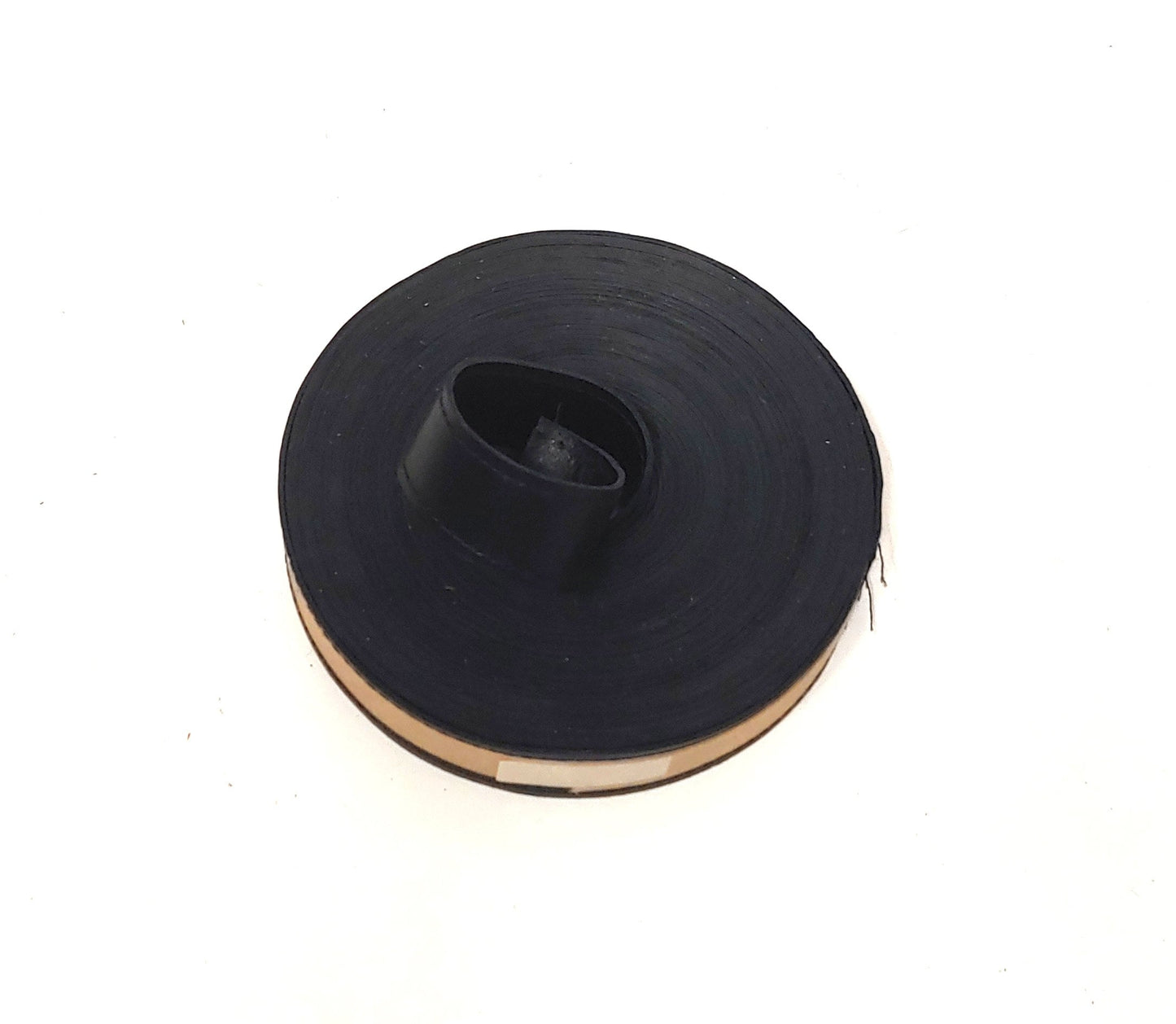 1" Back-to-back Black Genuine Cowhide Leather Belting (3 YDS) 3037XD9 purse strap; leather strip; bracelet; handle; hanger