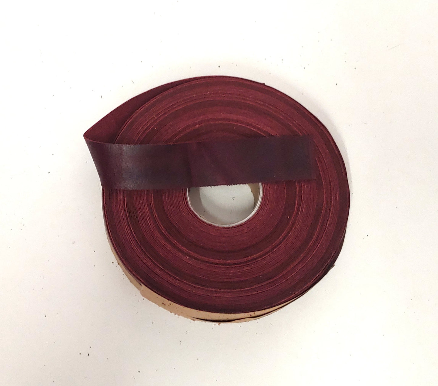 3/4" Flat Lamb Leather Binding in Oxblood (5 yds) 0750NLA trim tape; edge binding;