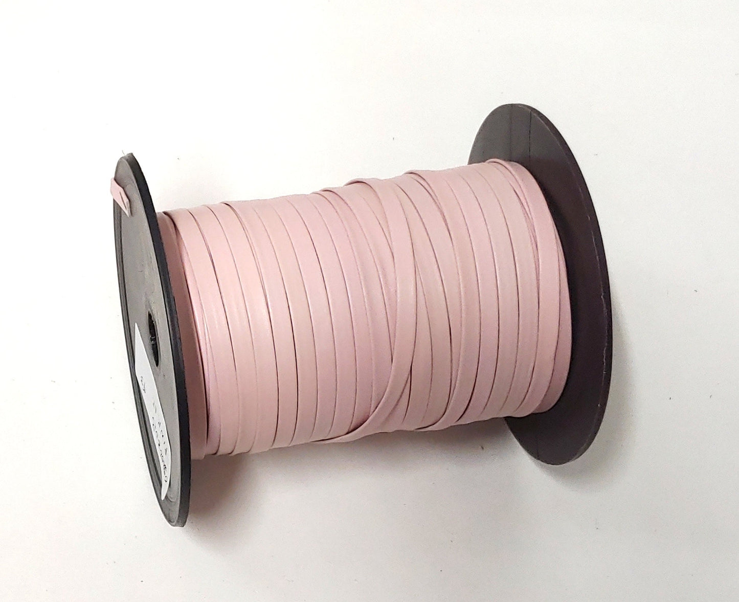 1/4" wide Cowhide Leather Lacing in Pink (5 yds) 0250BDB Double-folded without reinforcement