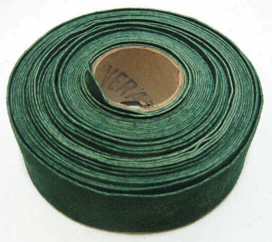 1" Flat Forest Green Split Pig Suede Binding (5 yds) 1000NP4