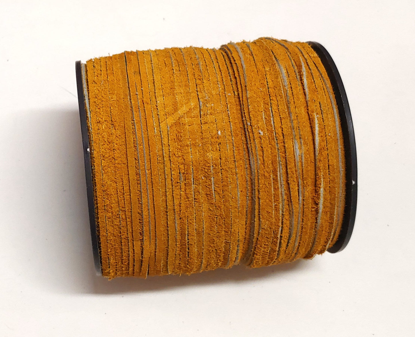 1/8" Flat Fire-Resistant Cow Split Suede Lacing in Gold (10yards) 0125ND DIY; tassels; dream catchers; fringes; leather crafts; string