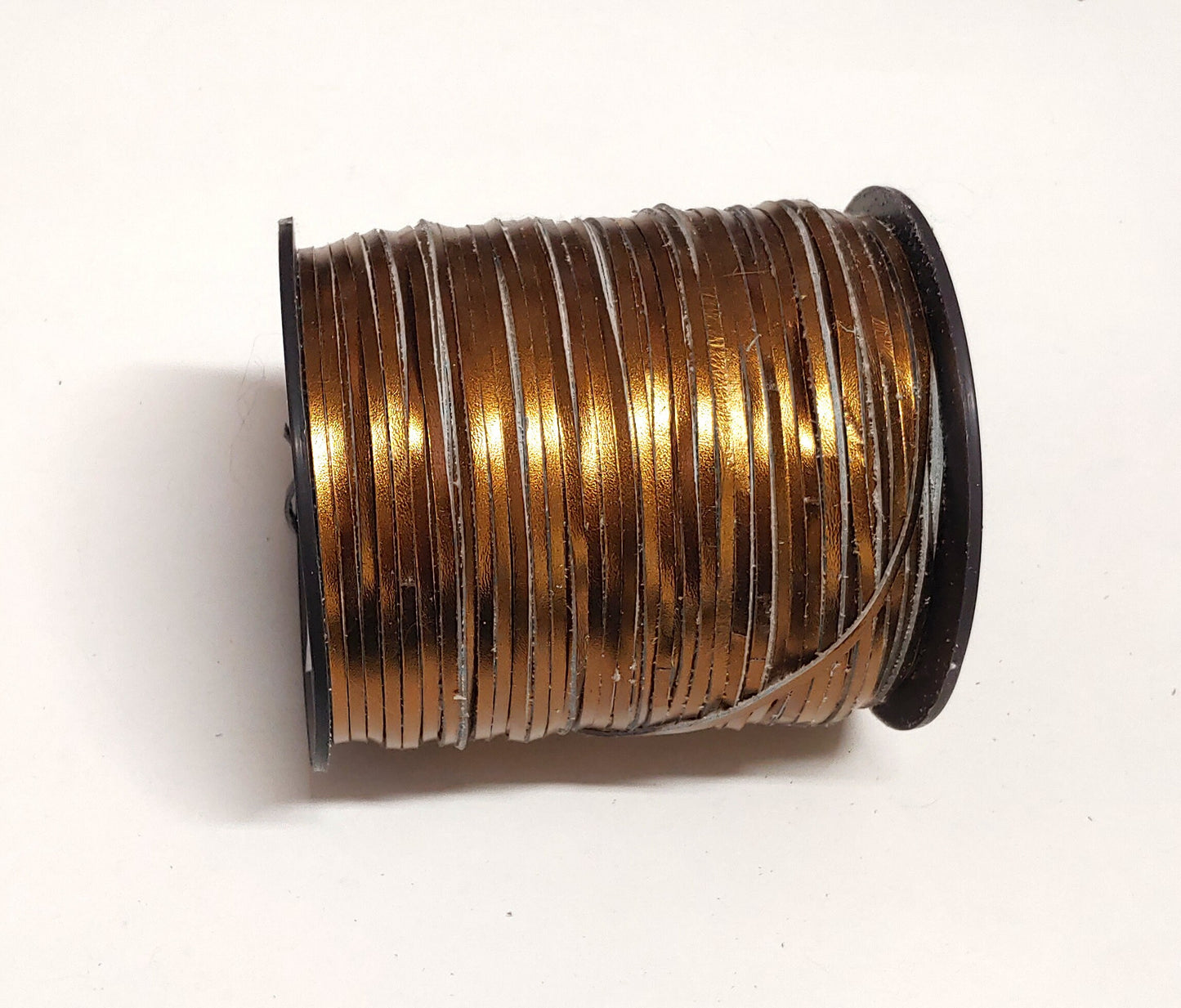 1/8" Flat Cowhide Leather Lacing in Bronze Metallic (10 yds) 0125NCD jewelry cord; DIY;dream catchers; leather crafts; tassel