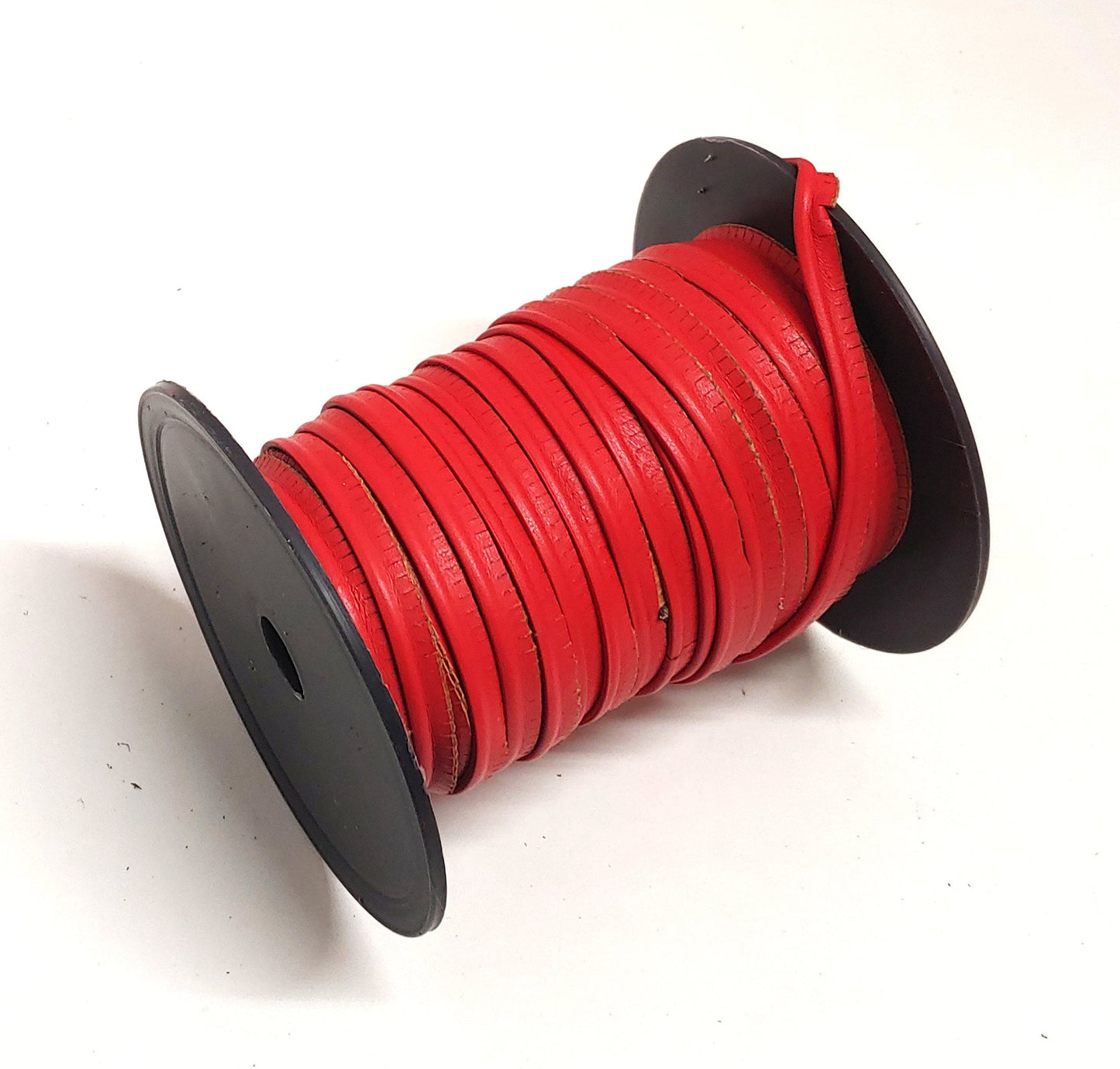 Goatskin Leather 5/16" Cord Piping in Red (3 yds) 2095XKB