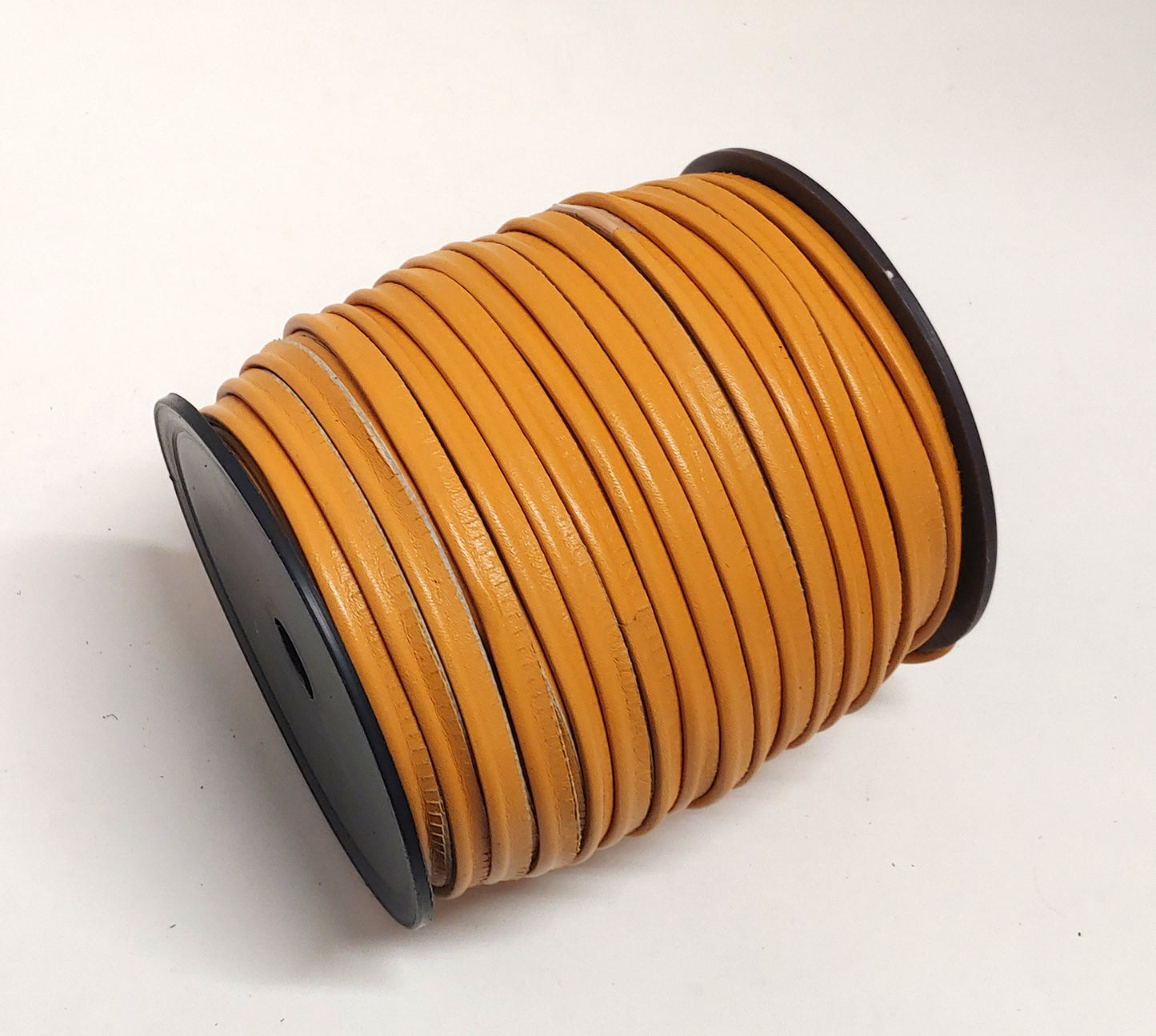 Gold Tan Slashed Cowhide Leather Cord Piping 5/16" (3 yds) 2095XDB