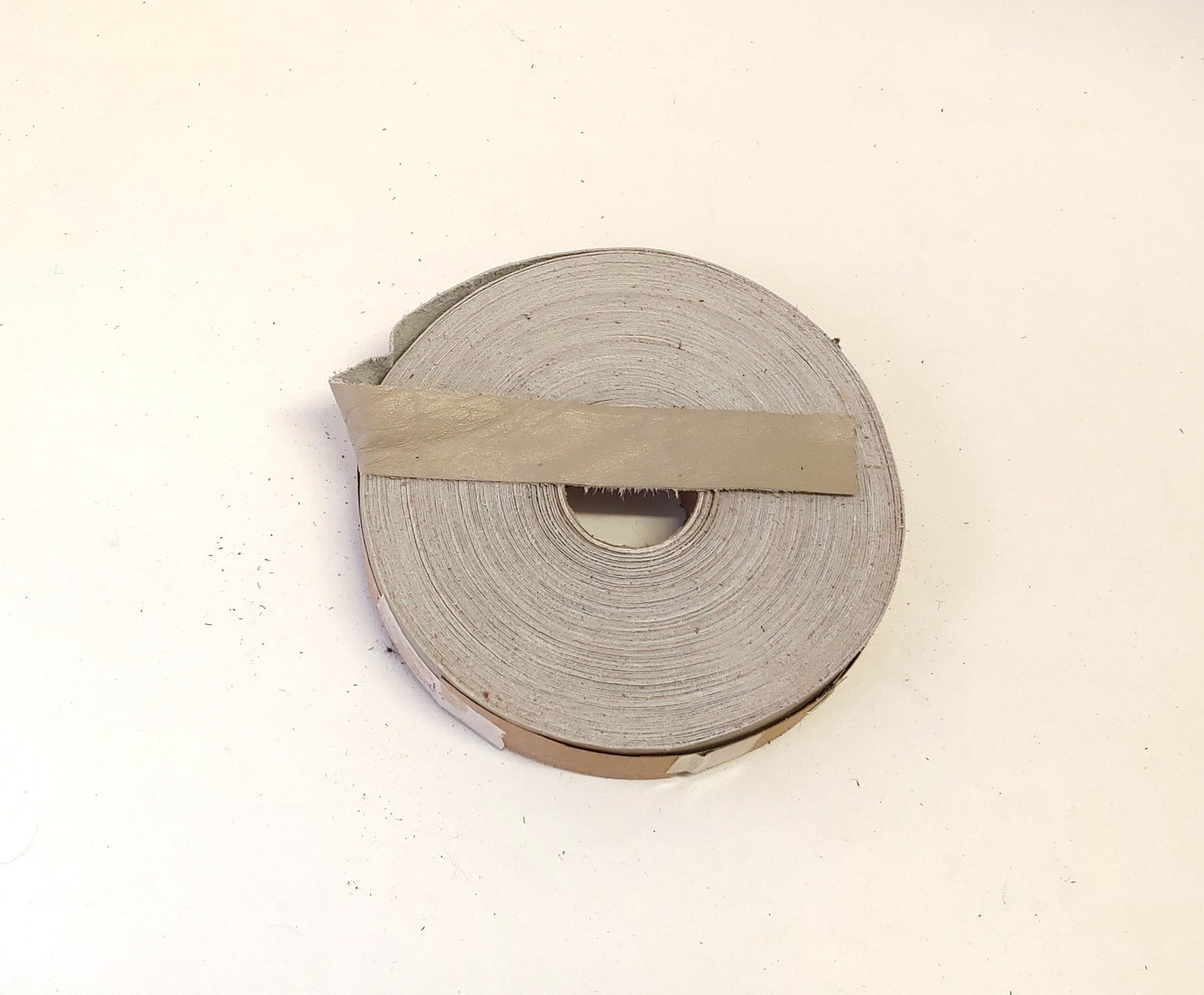 1" Flat Cowhide Leather Binding in Mushroom (5 yds) 1000ND9 trim tape; edge binding; leather tape bubble gum pink