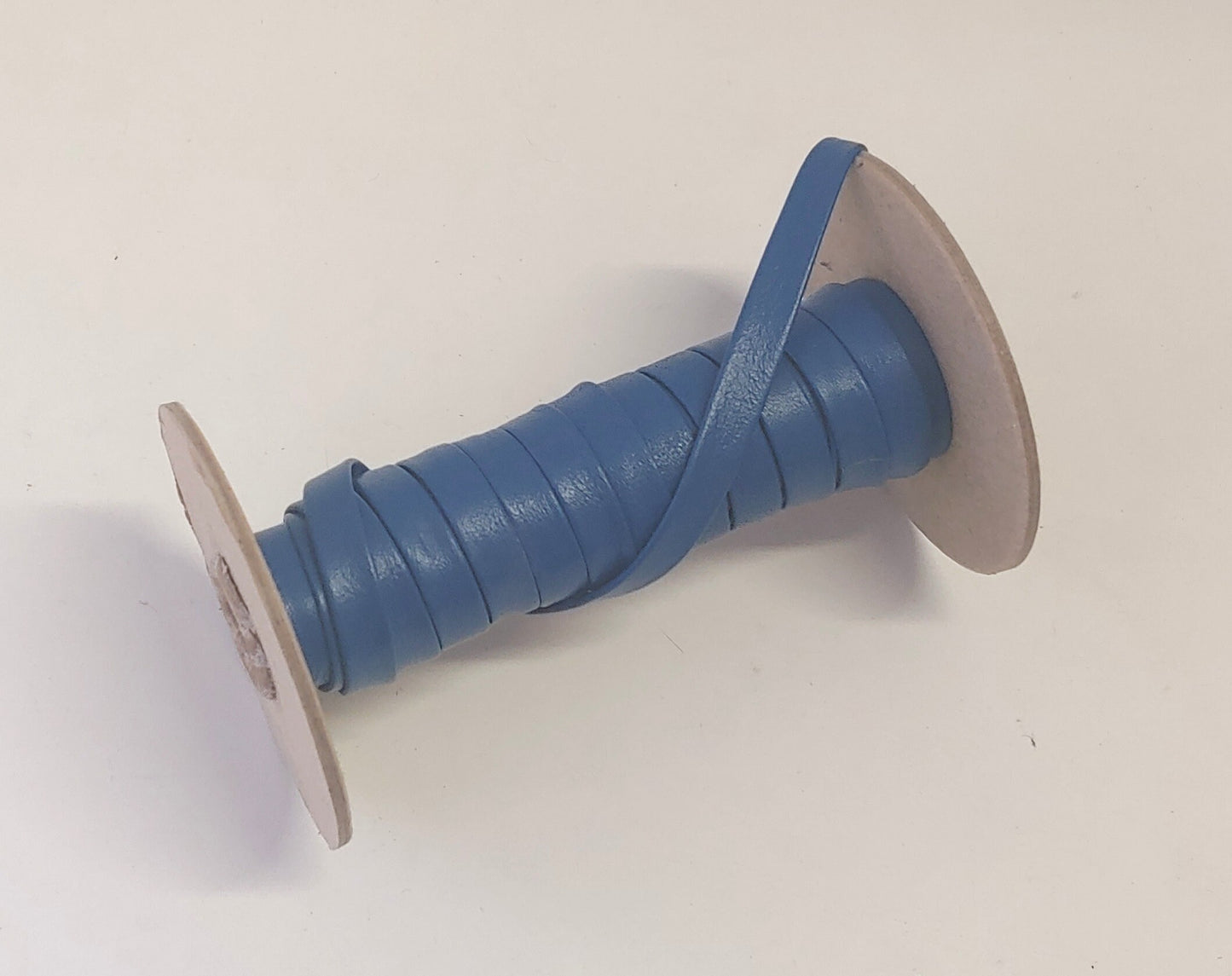 Genuine Cowhide Leather Stripping 3/8" Double-Fold in Blue Fuji (5 yds) 0375BDB