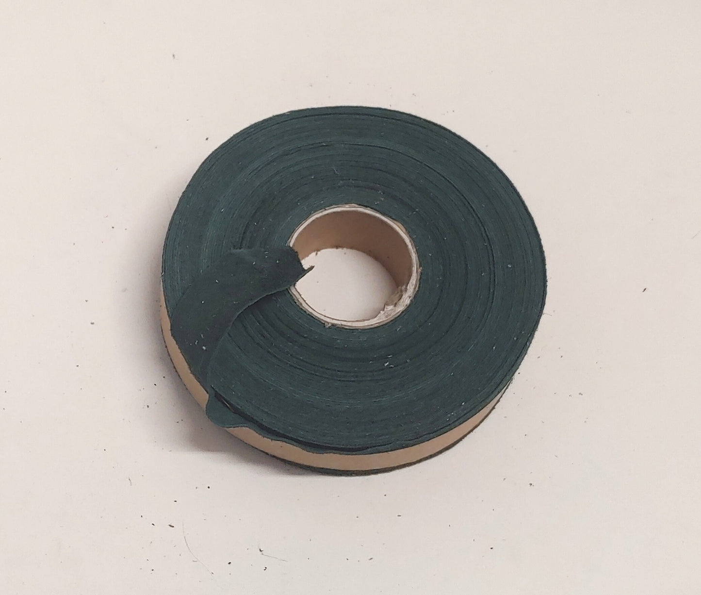 1" Flat, Calf Suede Stripping in Forest Green (5 YDS) 1000NP5 edge binding; top stitching leather trim tape