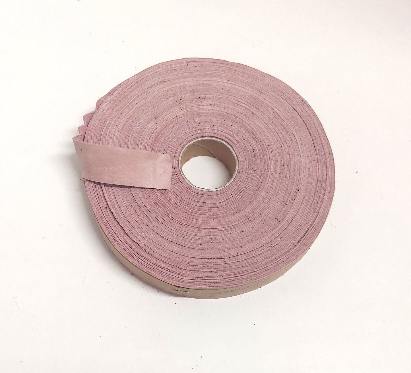 1" Flat Cowhide Leather Binding in Dirty Pink (5 yds) 1000ND9 trim tape; edge binding; leather tape bubble gum pink