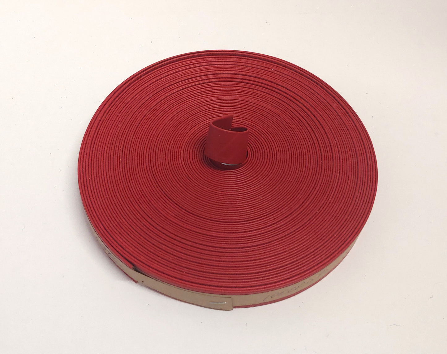 1" Double-folded & Reinforced Cowhide Leather Strap in Red (1 YD) 1000RDB