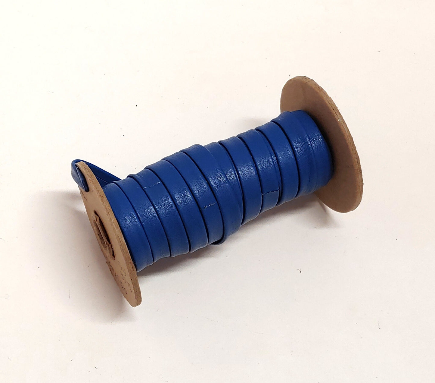 Genuine Cowhide Stripping 3/8" Double Folded Leather in Blue Fuji (7 yds) 0375BDB