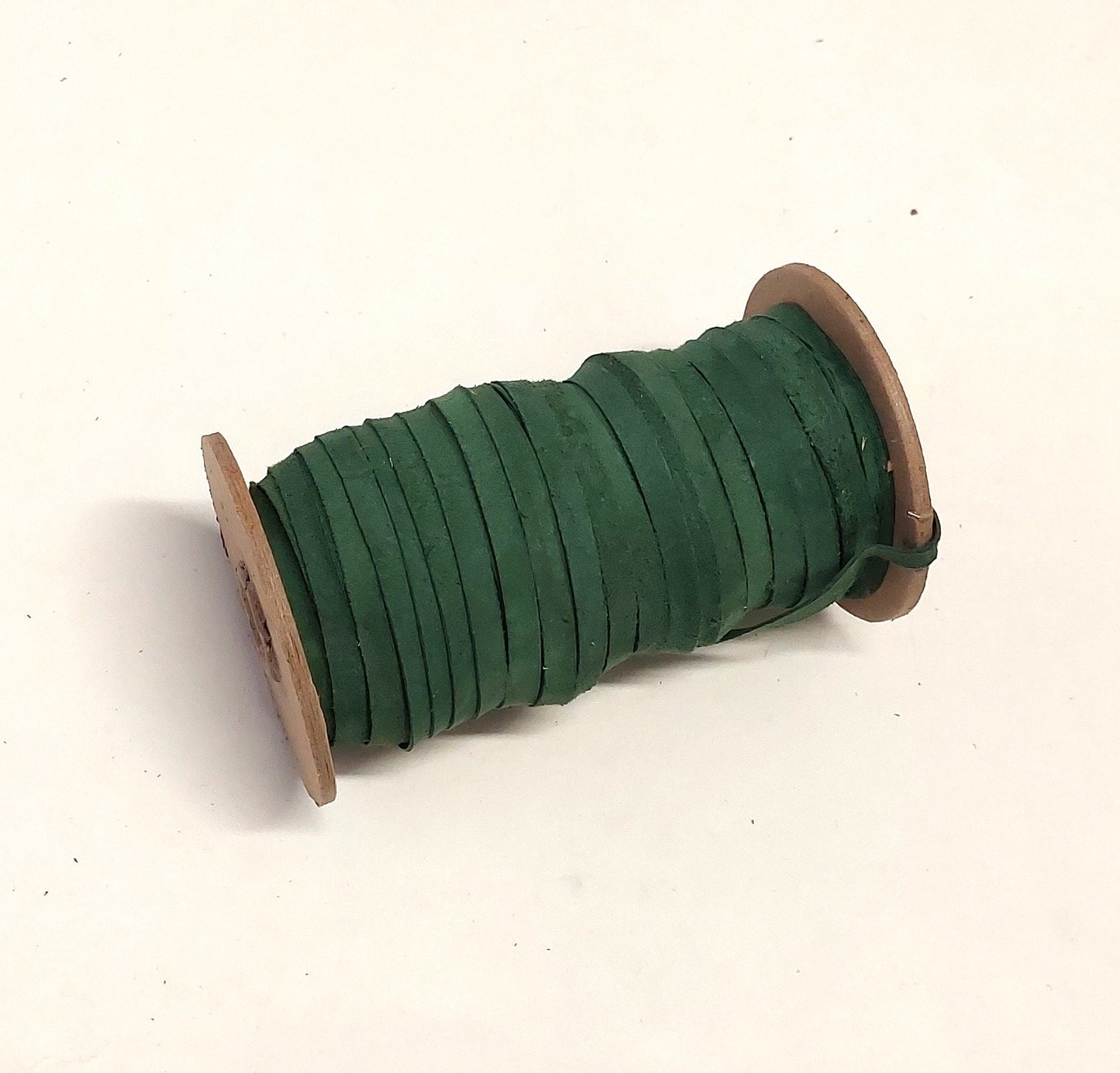 1/4" Flat, Leather Lacing in Avocado Kid Suede (10 YDS) 0250NKA leather jewelry cord; DIY; dream catchers; leather crafts