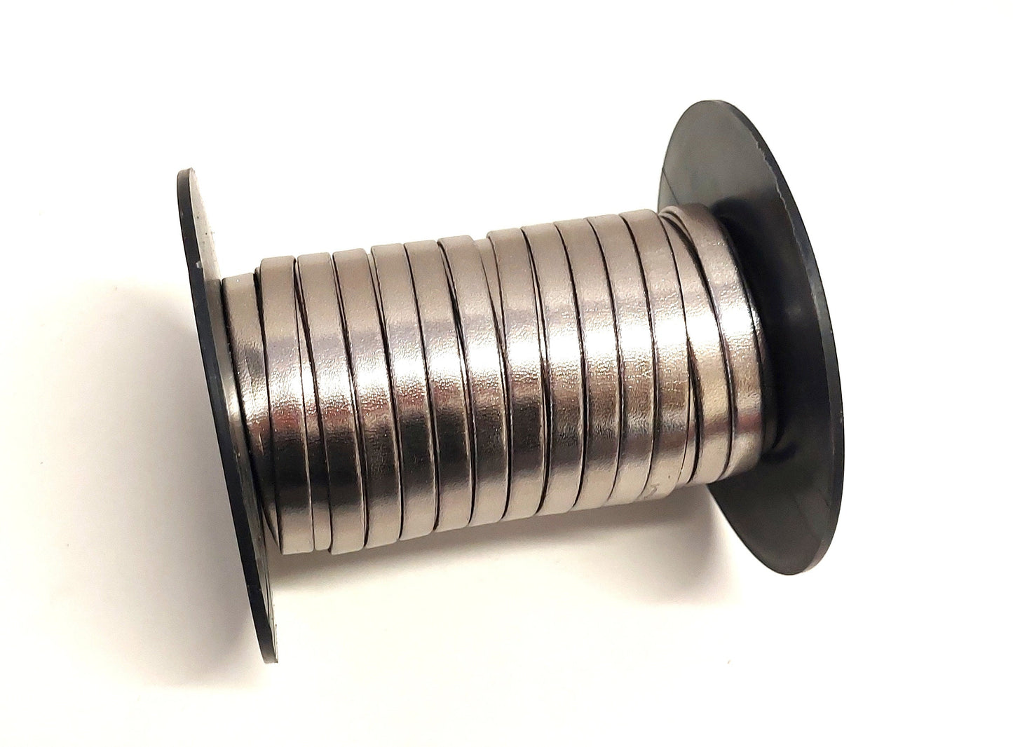 1/2" Polyurethane Leatherette Stripping in Pewter/Dark Silver (8 yds) 0500BUPU faux leather strips;