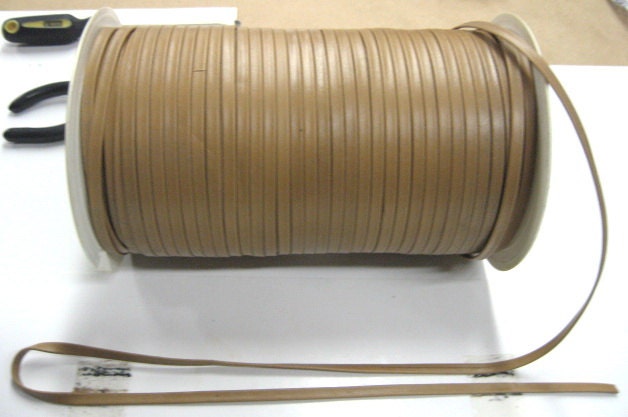 7/32" Folded Cowhide Leather Lacing in Camel (5yds) 0218RC9