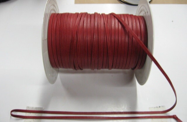Genuine Cowhide Leather Lacing 5/32" in Red (5 yds) 0156RD9
