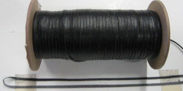 Black Leatherette Flat Lacing 3/32" (10 yds) 0093N3; jewelry cord; leather lacing; vegan leather; scrapbooking; crafts; leather crafts