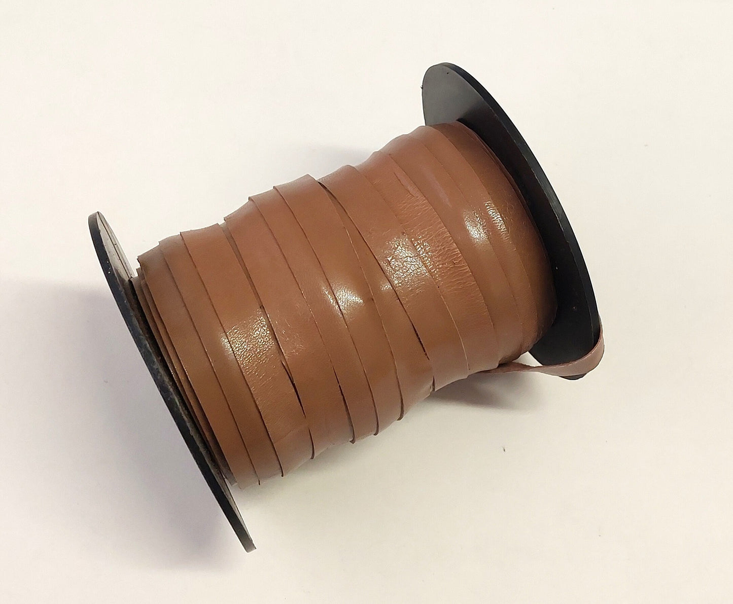 1/2" Flat Camel Kid Leather Strap (5 yds) 0500NKA tan brown
