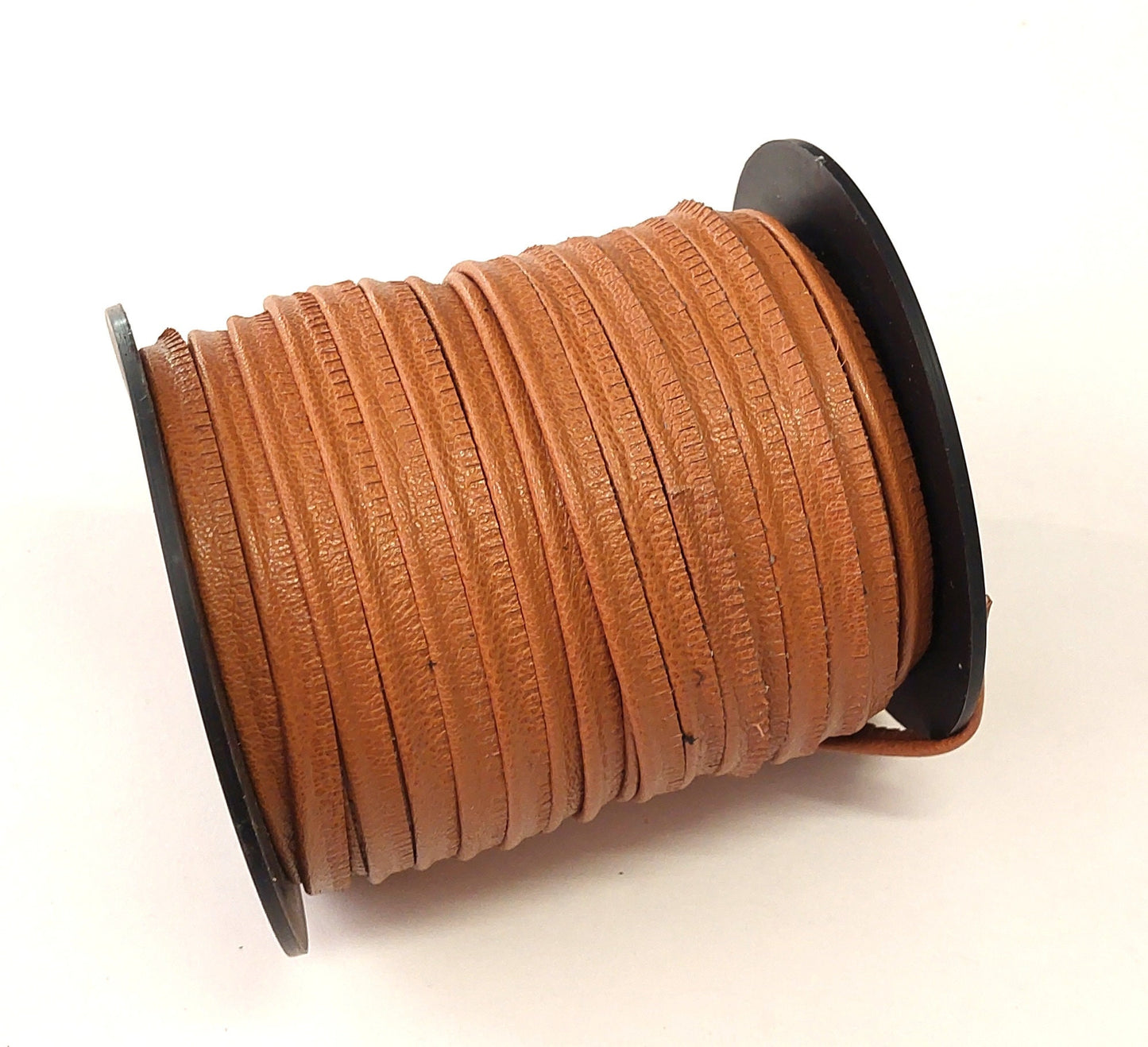 Tan Goat Kid Leather Slashed Leather Cord Piping 5/16" (3 yds) 2095XKA