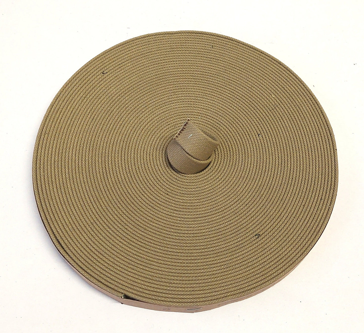 1-1/4" wide Double Folded, Green Canvas Strap (3 YDS) 1250BTCAN - straps; faux suede; handbag; sewing; crafting