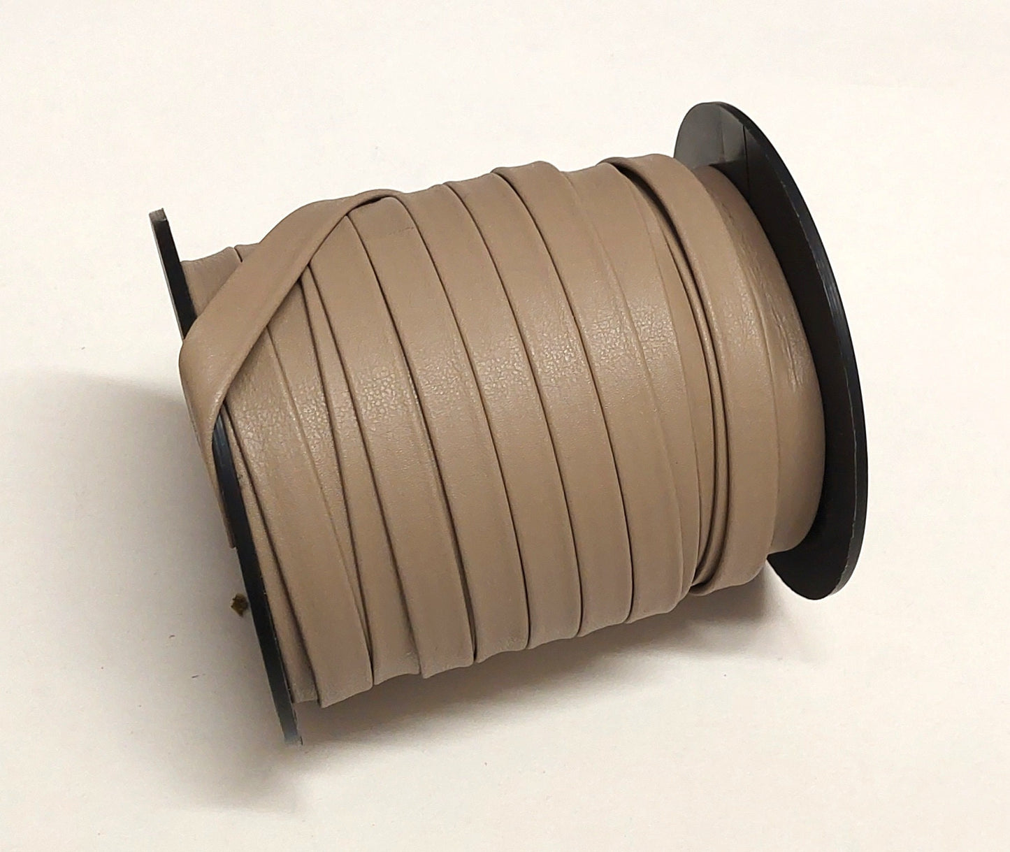 1/2" wide Cowhide Leather Strap in Nevada Taupe (3 yds) 3702XDA Double-folded and Reinforced; tote bag straps; belts