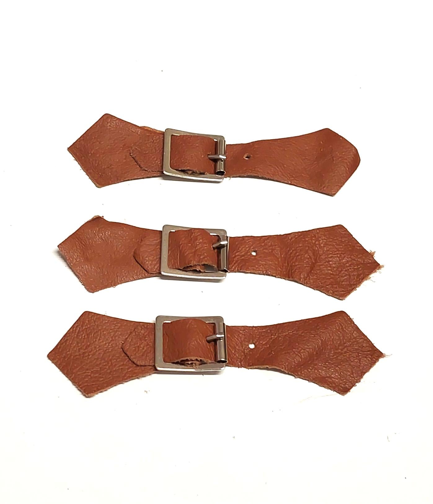 Corral Tan Leather Closure Set - jacket closure; purse closure; leather crafts SOFT AND SUPPLE