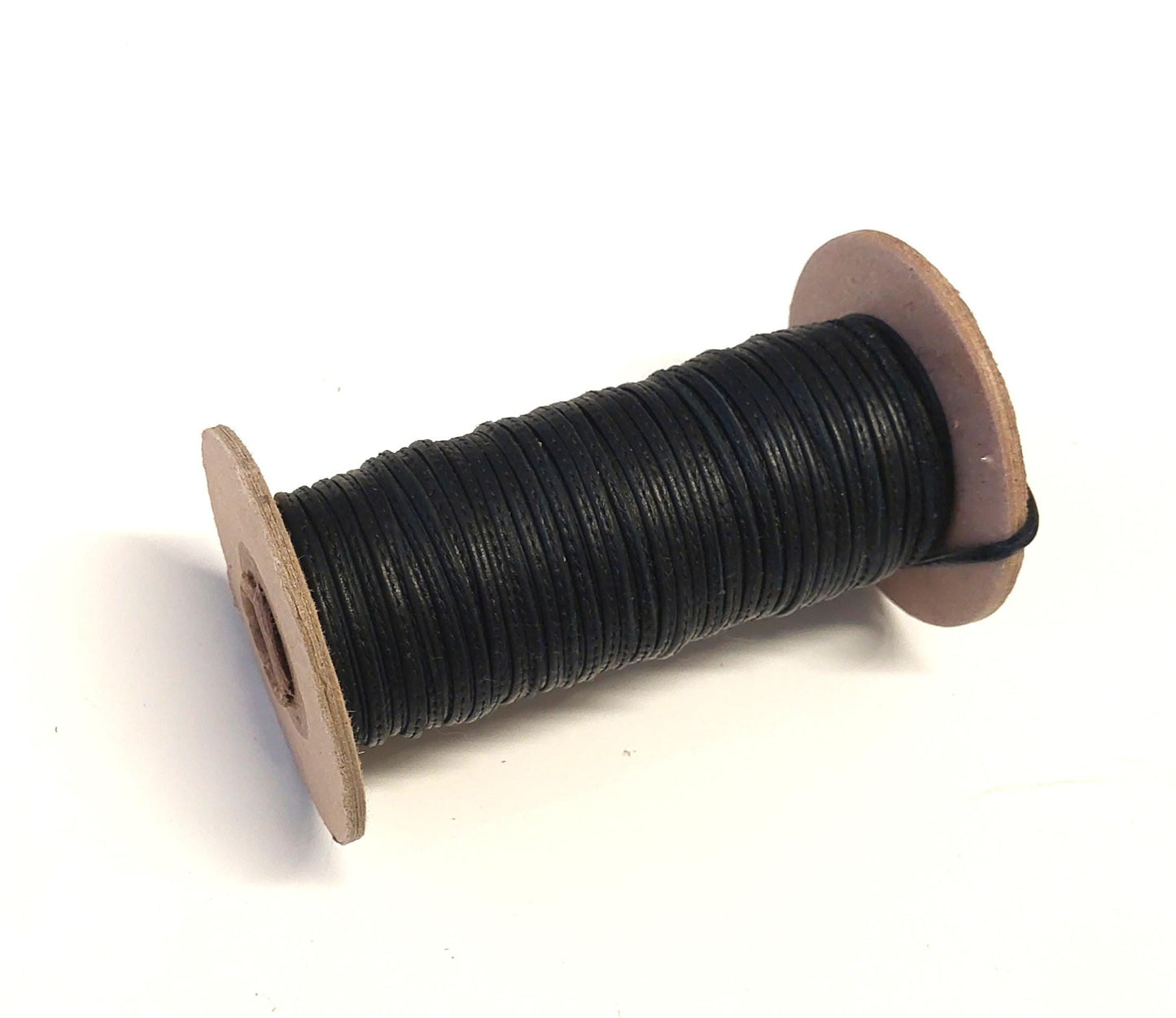 1/8" Stitched Jewelry Cord Lacing in Black Fuji Cowhide (5 yds) 3596XDB