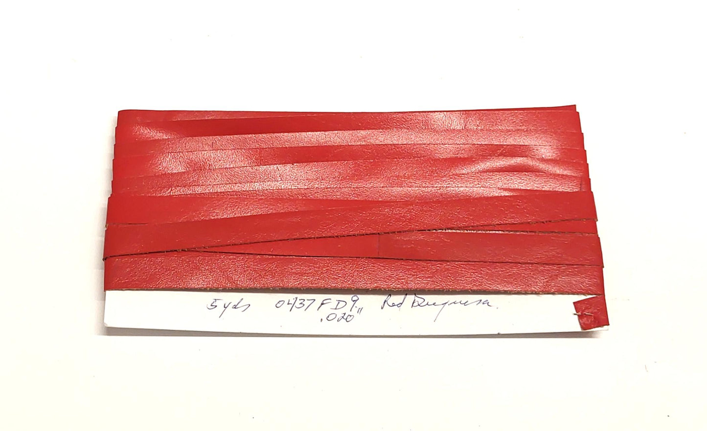 7/16" Flat Red Duquessa Cowhide Leather Lacing (5 yds) 0437FD9 DIY; leather crafts; dream catchers; leather string; lacing; fringe; *card*