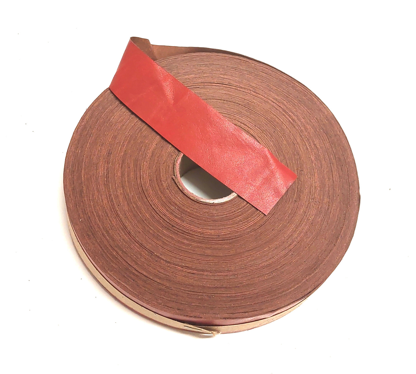 1-1/4" Wide Cowhide Binding in Red (3 YDS) 1250NDB