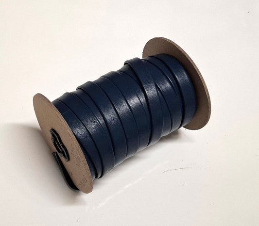 1/2" wide lamb leather strip in Royal Blue (3 yds) 3702XLA Double-folded & Reinforced
