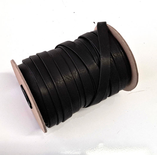 1/2" wide lamb leather strip in Very Dark Brown sheep (3 yds) 3702XLA Double-folded & Reinforced