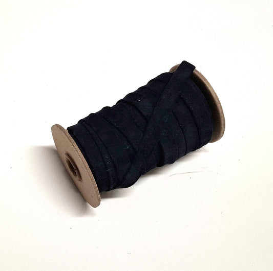 1/2" wide pig suede strip in DK Navy (3 yds) 3702XP5 Double-folded & Reinforced