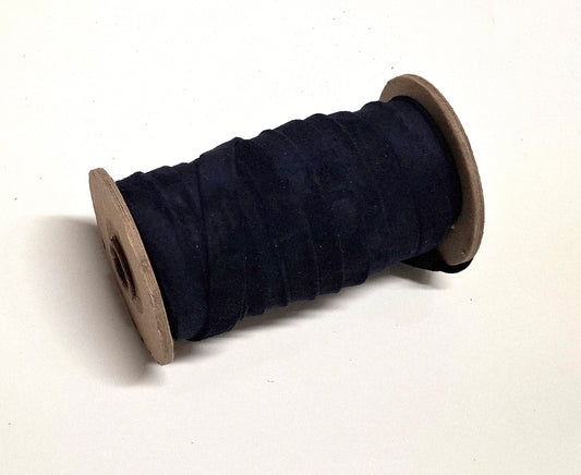 1/2" wide pig suede strip in LT Navy (3 yds) 3702XP5 Double-folded & Reinforced