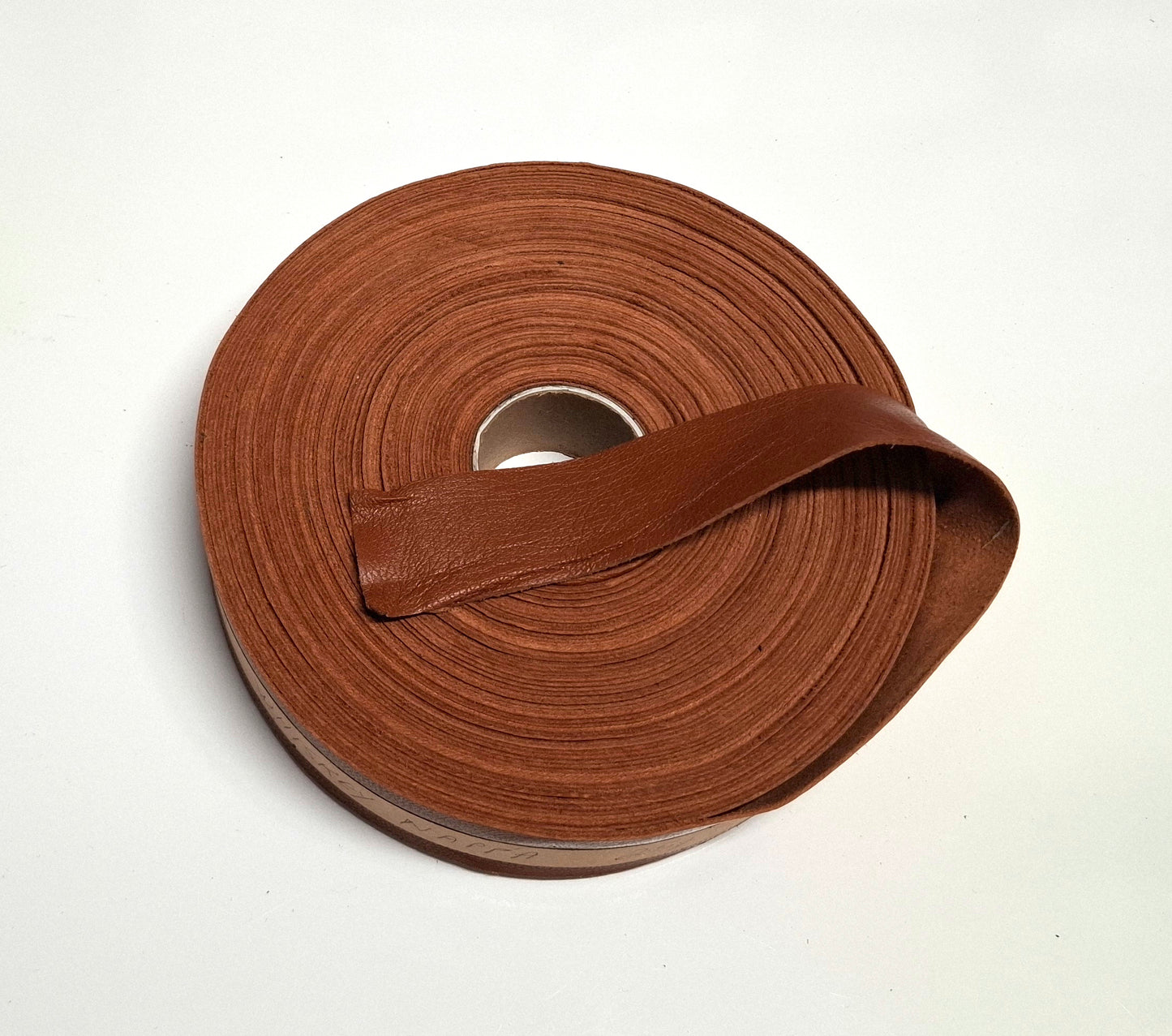 1-1/2" Flat, Lamb Leather Binding in Whiskey Nappa (2 YD) 1500NLA - trim, edge binding, leather tape