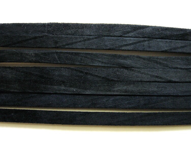 3/8" Double Folded, Reinforced, Pig Suede Lacing in Navy (1 Lot of 3 yds) 3252XP *Showroom*