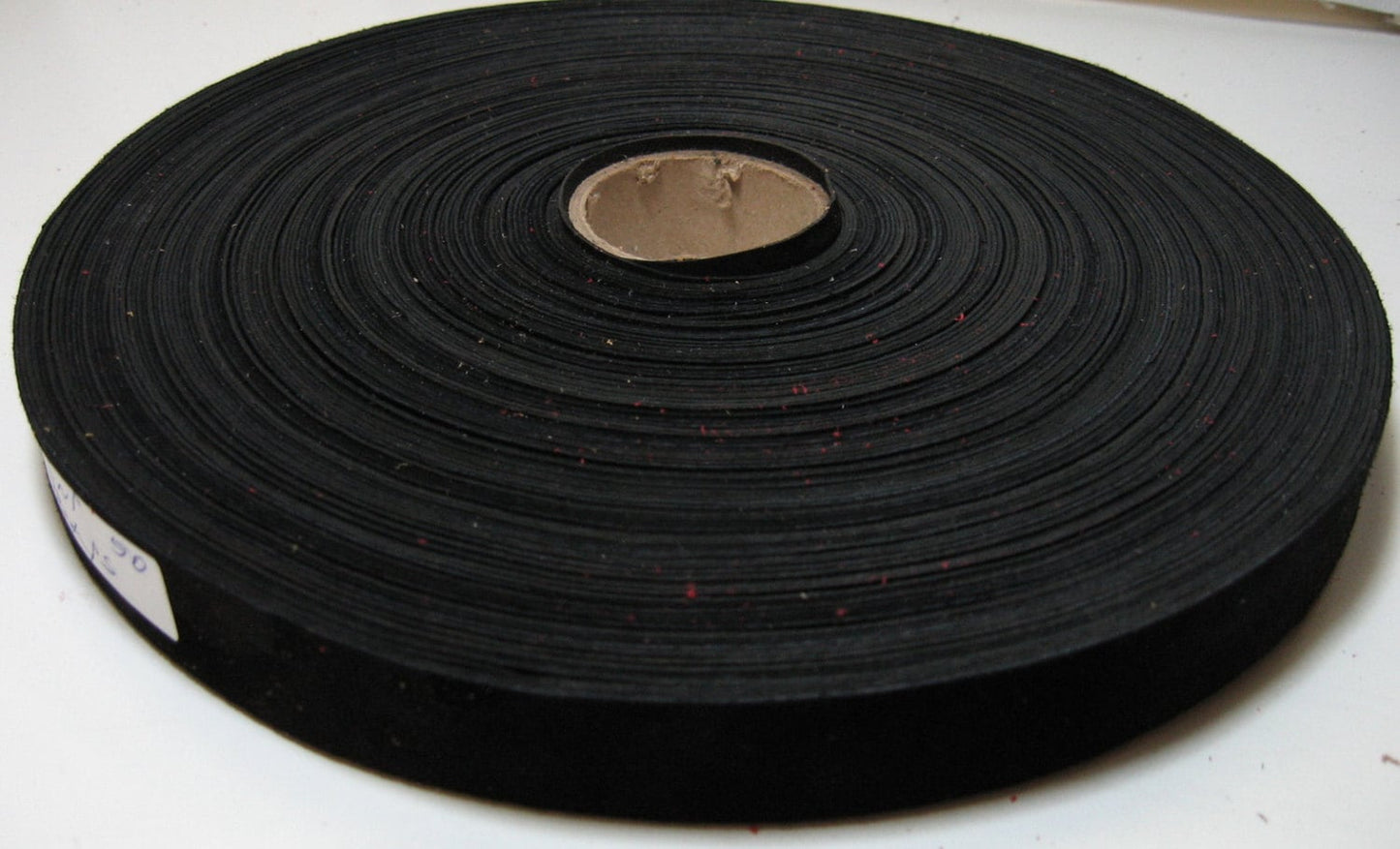 3/4" Flat Black Pig Suede Binding (9 yds) 0750FP5 trim tape; edge binding; leather tape