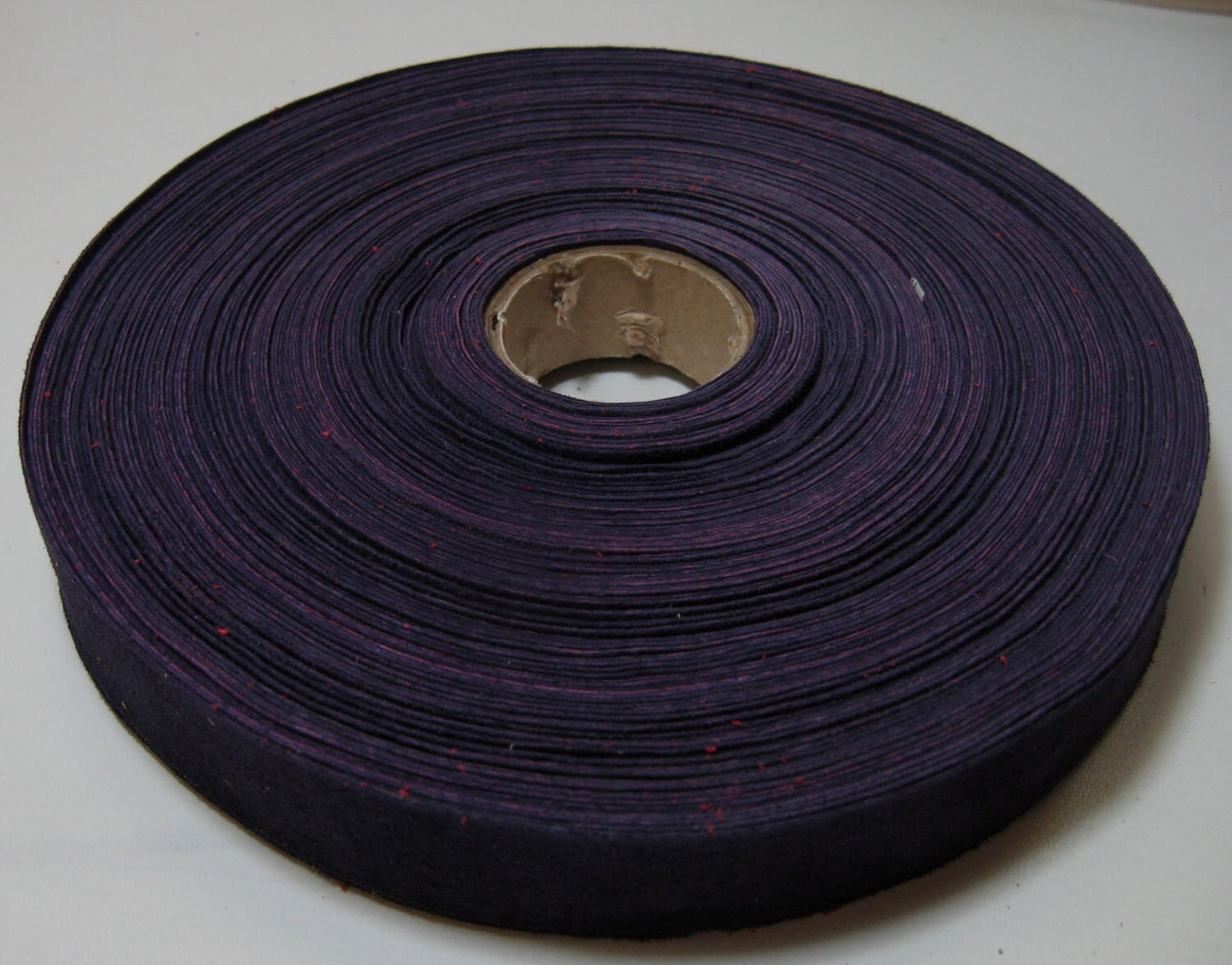 1" Flat Purple Grape Pig Suede Binding (5 yds) 1000NP4 trim tape; edge binding; leather tape