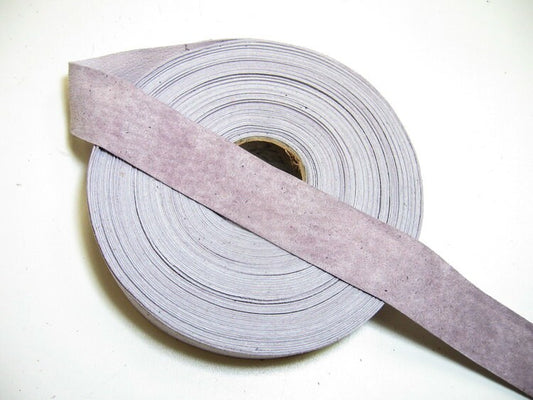 1- 1/4" Flat, Pig Suede Stripping, in Lilac (3 YDS) 1250NP4 trim tape; edge binding; leather tape