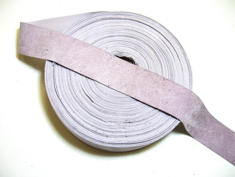 1 1/2" Flat, Pig Suede Binding in Lilac (2 yd) 1500NP4 trim tape; edge binding; leather tape