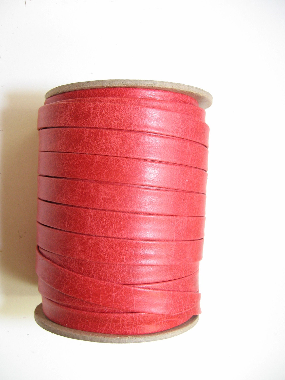 Genuine Cowhide 1/2" Double-fold Leather Strap in Arizona Red (5 yds) 0500BD8