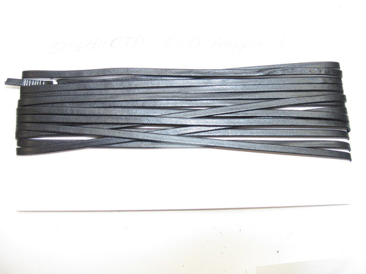 5/32" CTD Nappa Polyurethane Leatherette Lacing in Black (5 yards) *card*