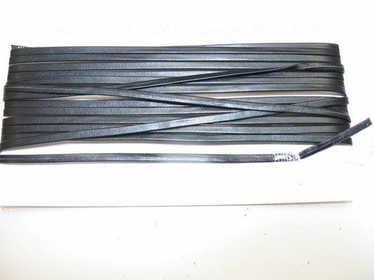 5/32" CTD Nappa Polyurethane Leatherette Lacing in Black (6 yards) *card*