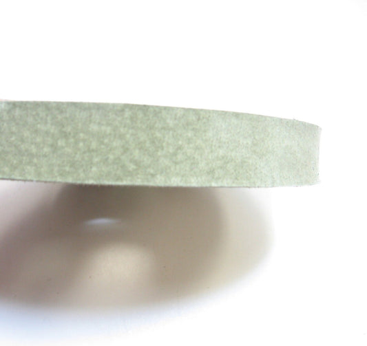 3/4" Flat, Pig Suede Binding in Light Olive Green (5 yds) 0750NP2 trim tape; edge binding; leather tape