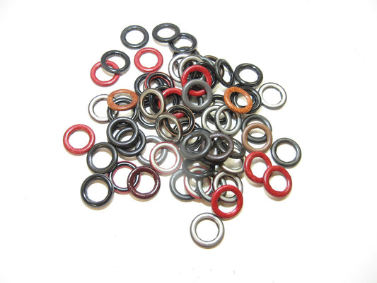 Lot of Leather Covered Buckles U60R - 1" Round Leather Covered Buckles/Rings